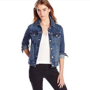 LEVI’S Trucker Zipper Cuff Medium Wash Denim Jean Jacket Size Medium